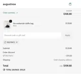 RILEYM15 coupon verification screenshot