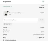 HOLLY15 coupon verification screenshot
