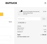WELCOME coupon verification screenshot