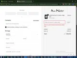 AU NOIR coupon verification screenshot