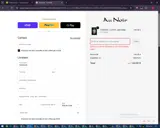 AU NOIR coupon verification screenshot