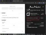 AU NOIR coupon verification screenshot