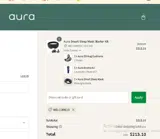 WELCOME10 coupon verification screenshot