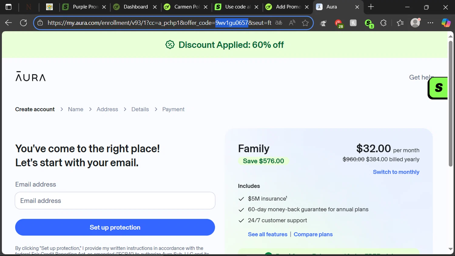 Aura Company promo code screenshot showing code 9wv1gu0657 applied at Aura Company checkout page. Uploaded by SimplyCodes community member ESTHER3121 on Aug 30, 2025