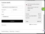 welcome12 coupon verification screenshot