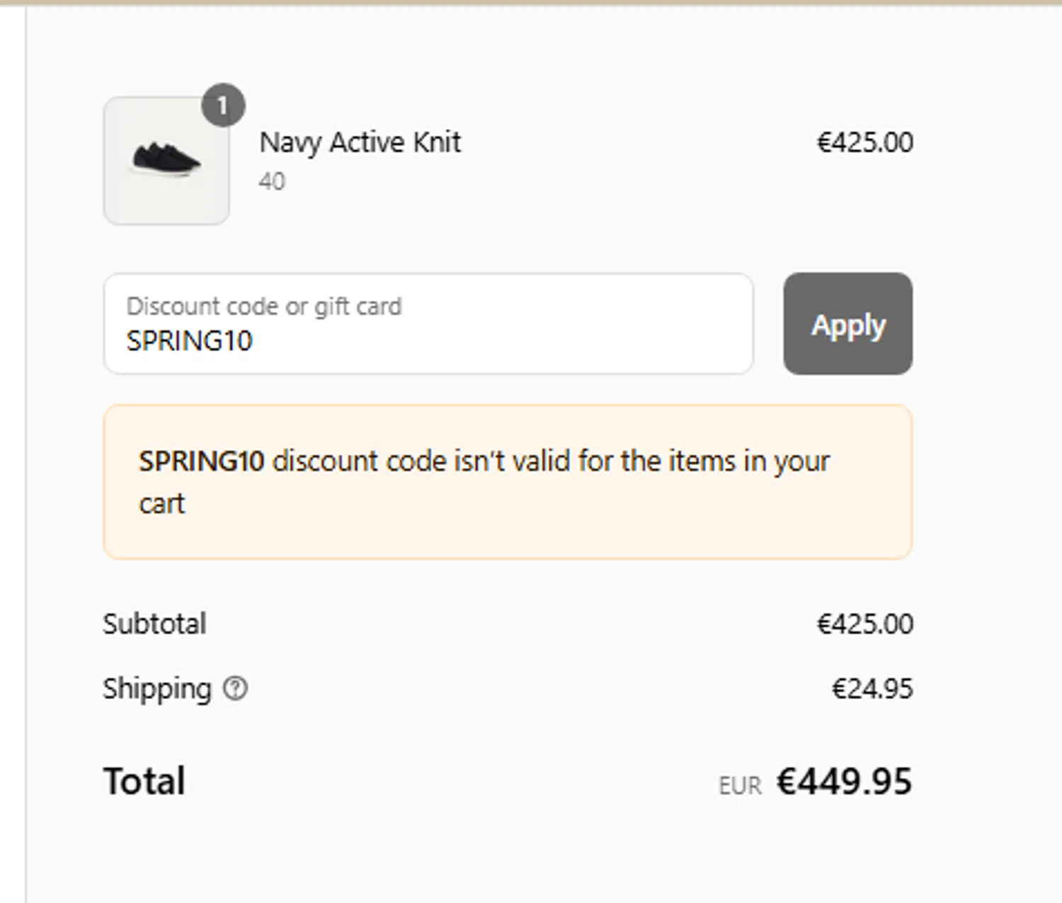 Aurélien promo code screenshot showing code SPRING10 applied at Aurélien checkout page. Uploaded by SimplyCodes community member fjkdjkldsf on Sep 11, 2025