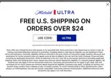 ULTRA coupon verification screenshot