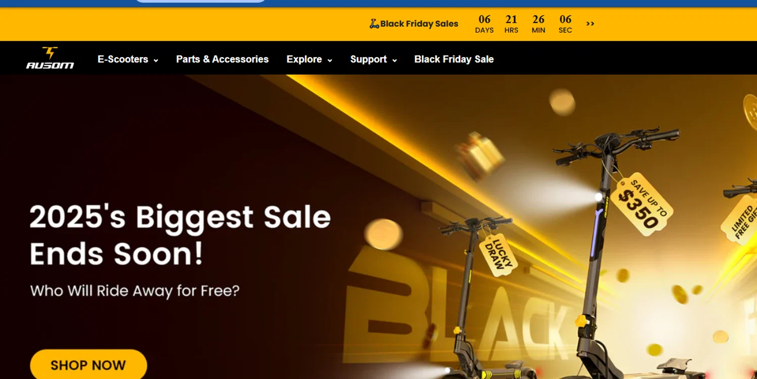 Ausom discount code screenshot showing code AUSOM70 applied at Ausom checkout page. Uploaded by SimplyCodes community member RoyalOwl9686 on Nov 24, 2025