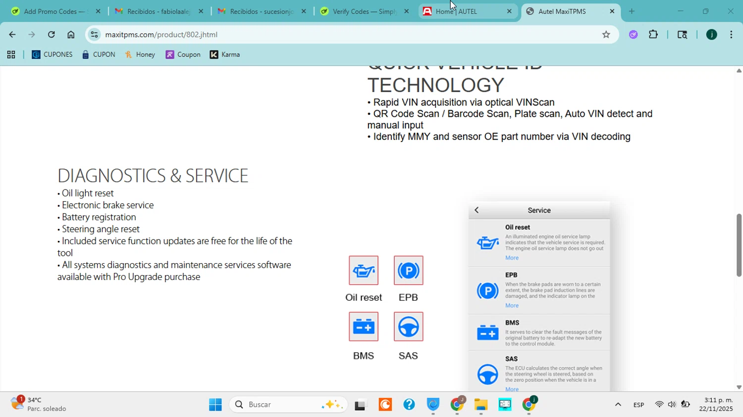 Autel discount code screenshot showing code ANYODIGITAL applied at Autel checkout page. Uploaded by SimplyCodes community member jorgejavierherrera on Nov 22, 2025