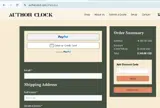 Author Clock coupon verification screenshot