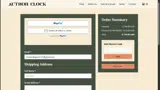 Author Clock coupon verification screenshot