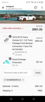 SHARKSKIN1LE coupon verification screenshot