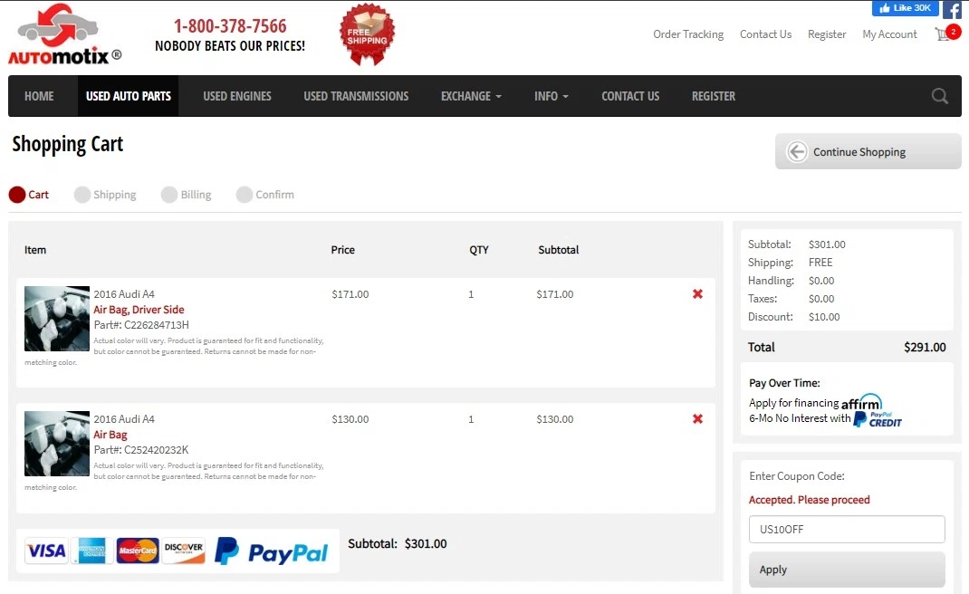 how to use Automotix coupons