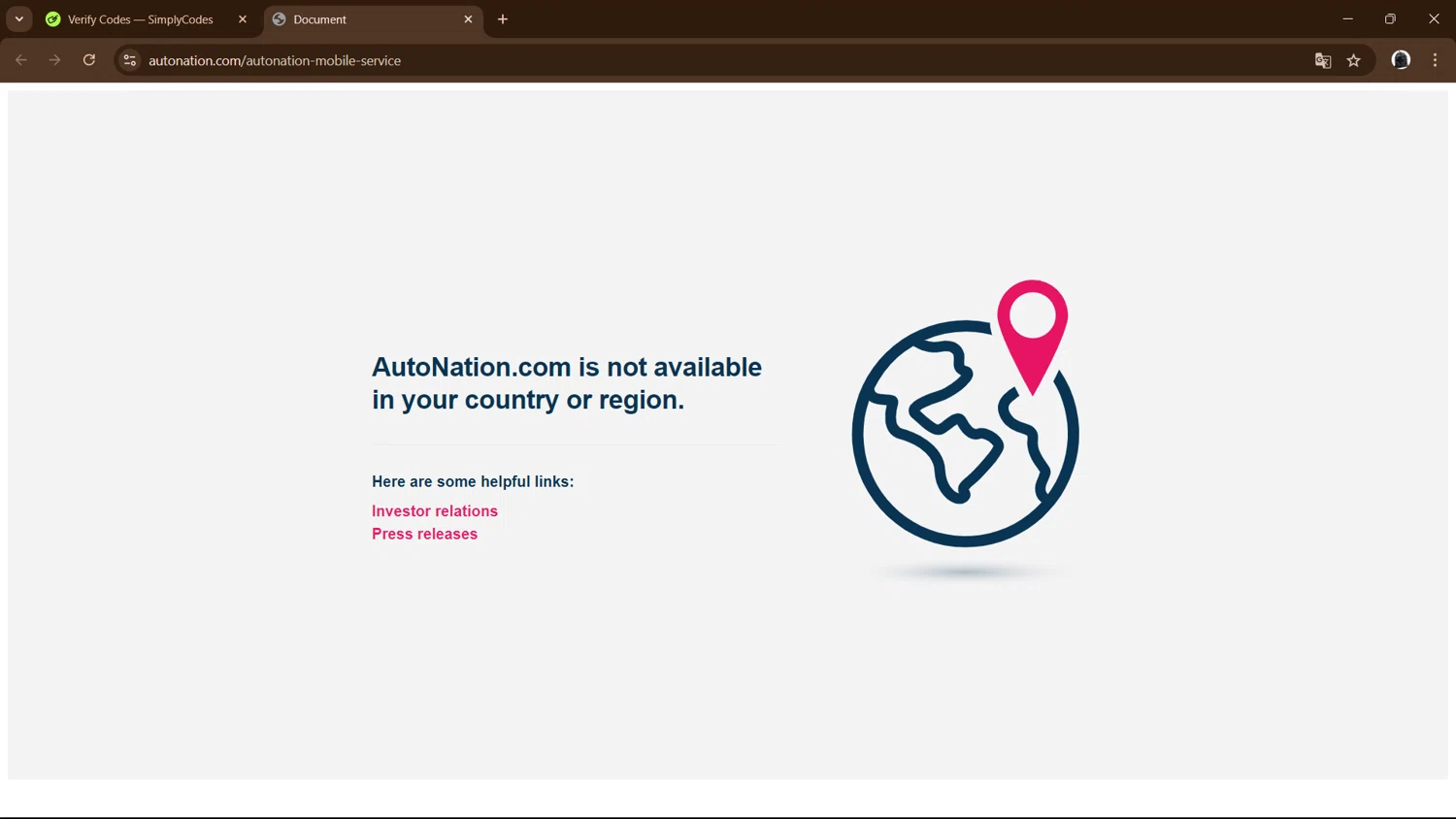 AutoNation checkout page showing AutoNation promo code box | Screenshot taken by SimplyCodes community member on Oct 16, 2024