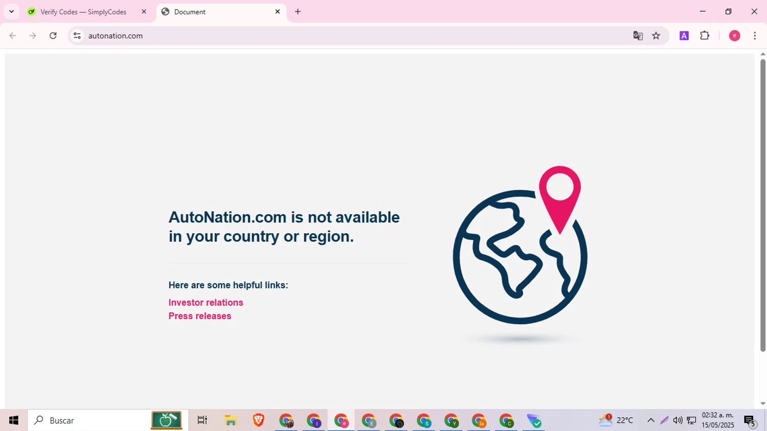 AutoNation promo code screenshot showing code sunny10 applied at AutoNation checkout page. Uploaded by SimplyCodes community member Haaland on May 15, 2025