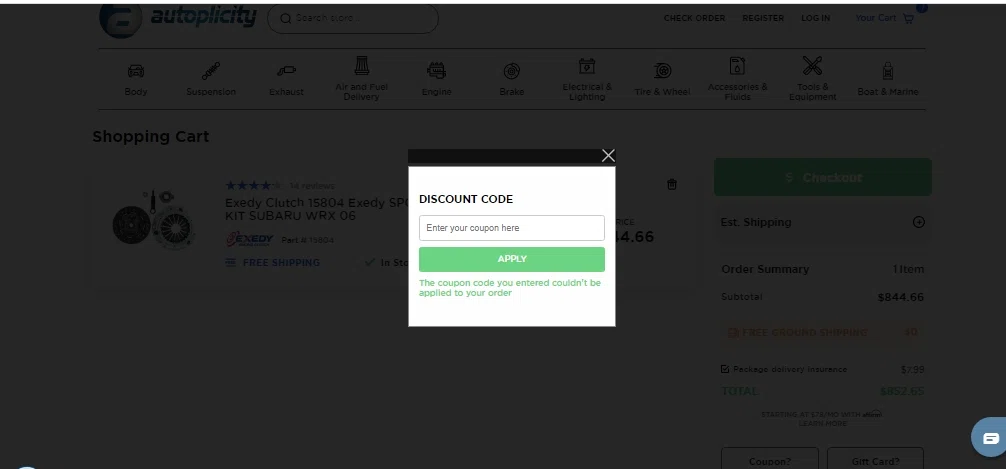 how to use Prime Choice Auto Parts coupons