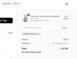 Autumn Moon Kids Clothing coupon verification screenshot