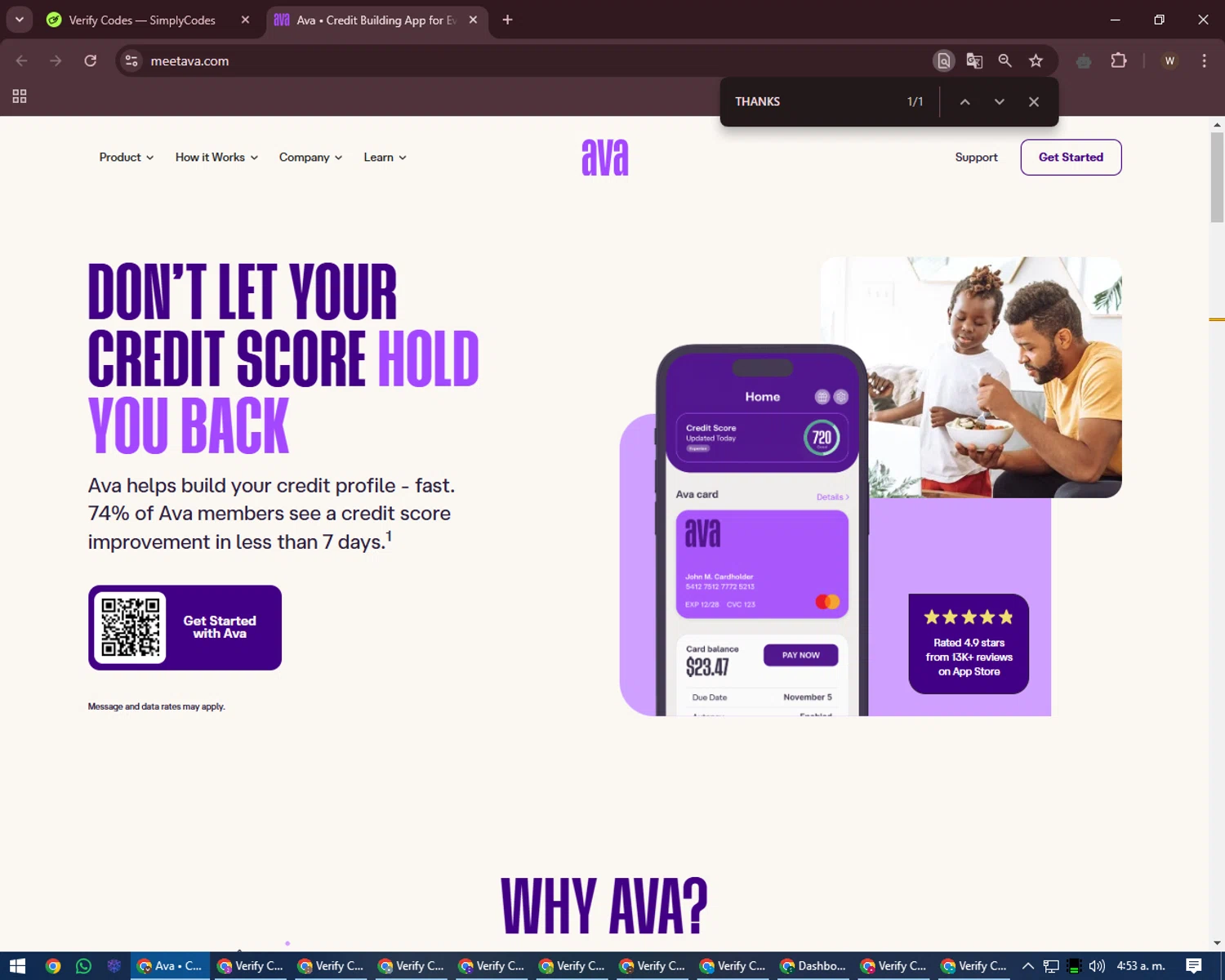Ava Finance checkout page showing Ava Finance promo code box | Screenshot taken by SimplyCodes community member on Dec 16, 2024
