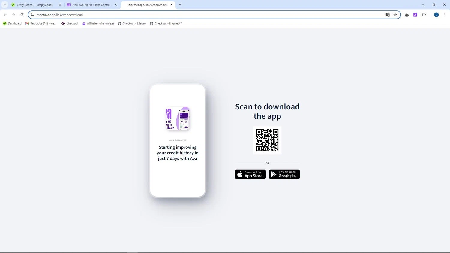 Ava Finance checkout page showing Ava Finance promo code box | Screenshot taken by SimplyCodes community member on Oct 8, 2024