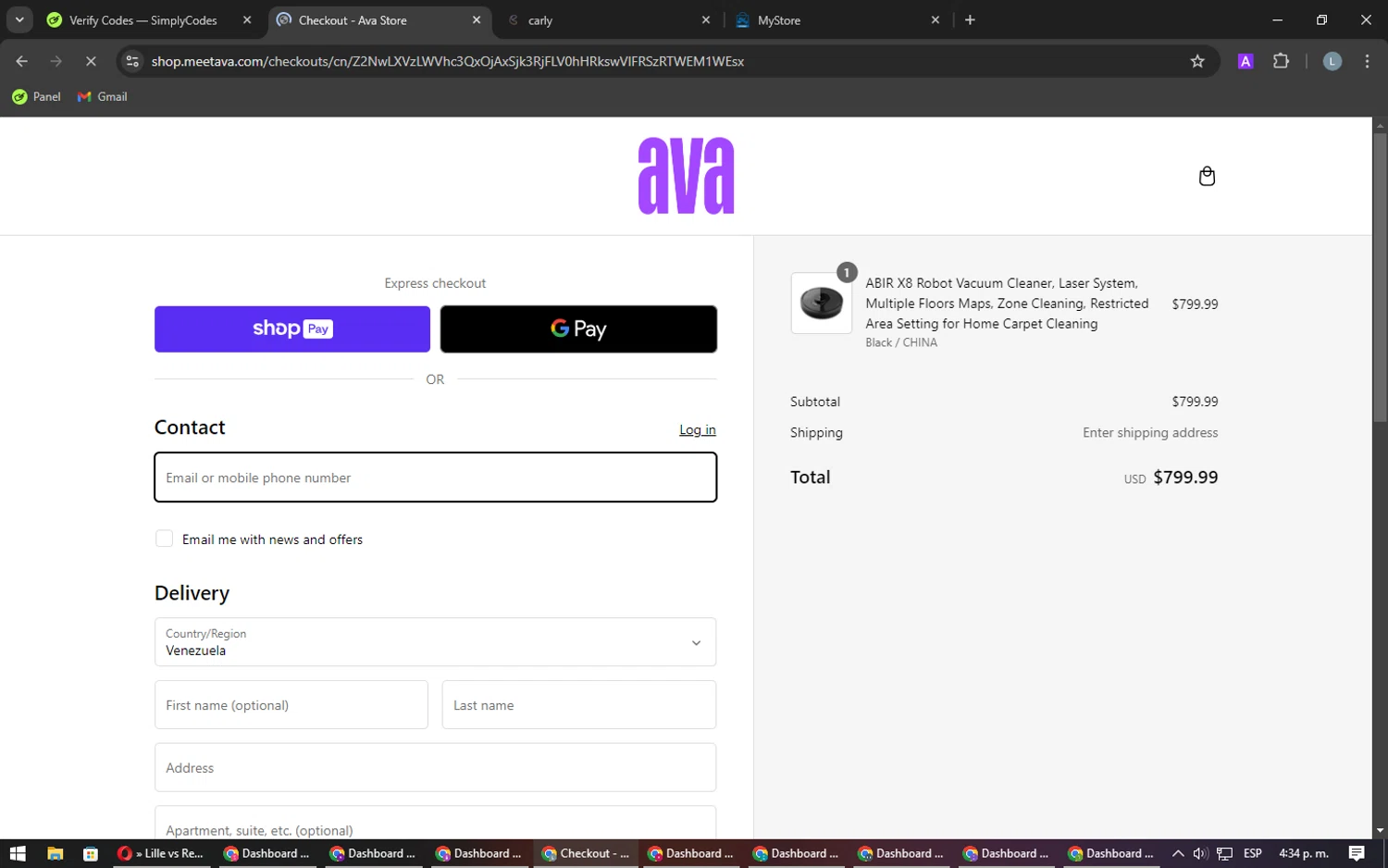 Ava Finance checkout page showing Ava Finance promo code box | Screenshot taken by SimplyCodes community member on Oct 2, 2024