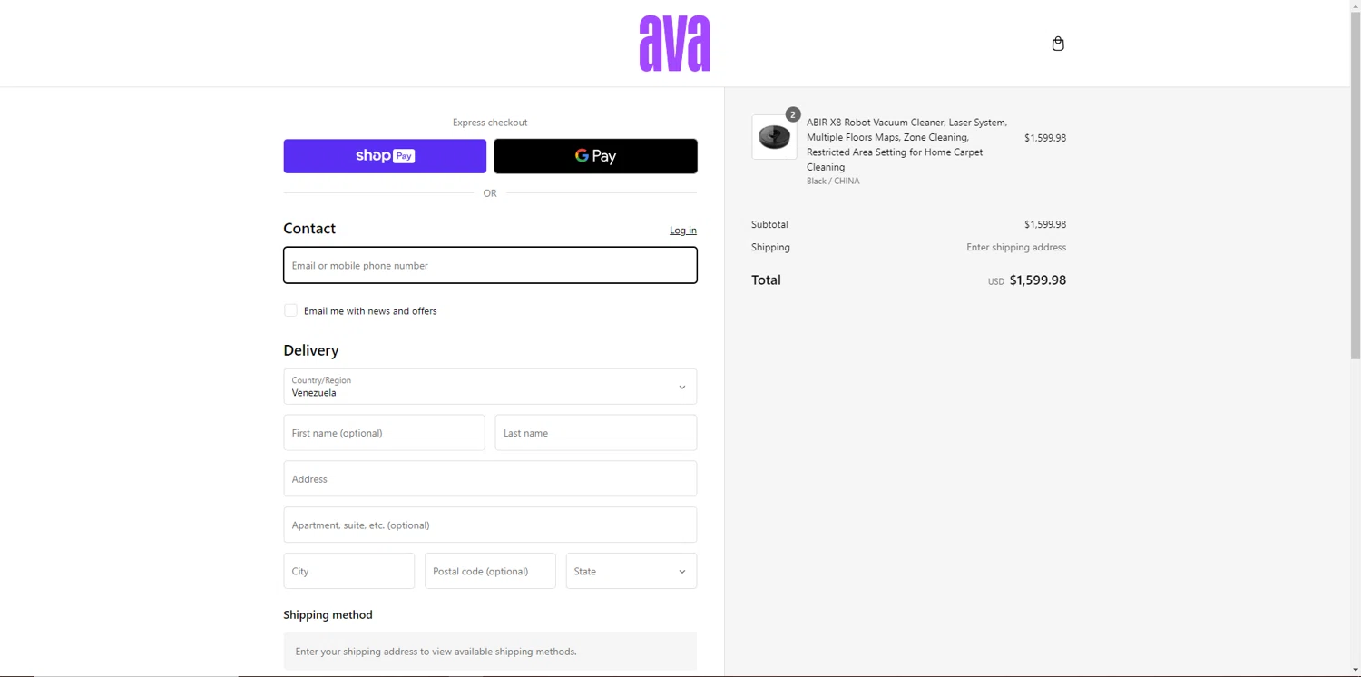 Ava Finance checkout page showing Ava Finance promo code box | Screenshot taken by SimplyCodes community member on Oct 8, 2024