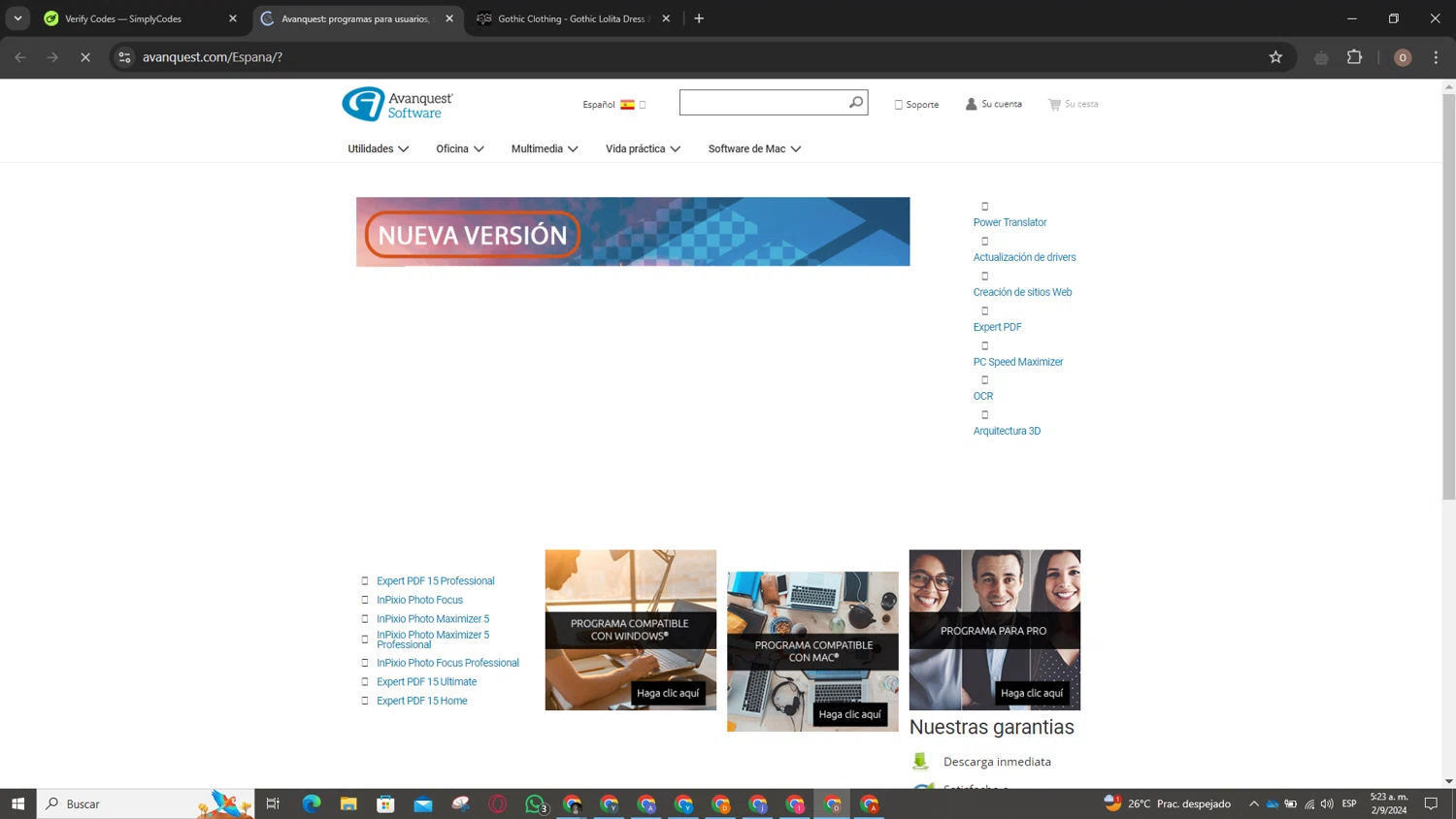 Avanquest Software checkout page showing Avanquest Software promo code box | Screenshot taken by SimplyCodes community member on Sep 2, 2024