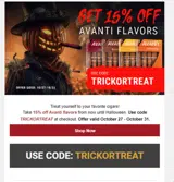 TRICKORTREAT coupon verification screenshot