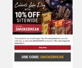 SMOKEBREAK coupon verification screenshot