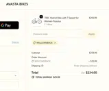 WELCOMEBACK coupon verification screenshot