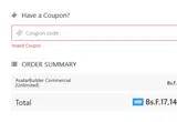 SECRET40 coupon verification screenshot
