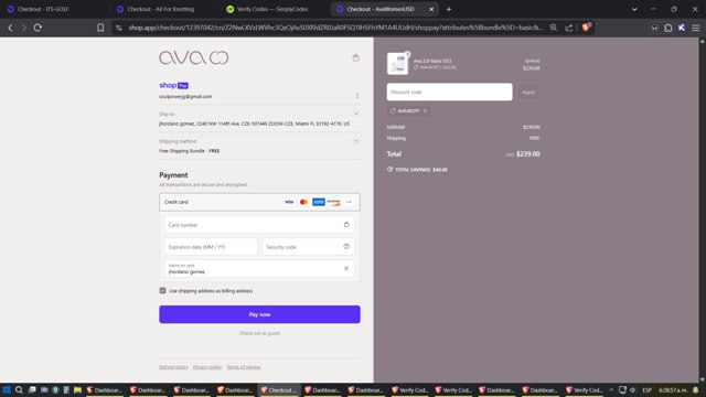 Ava Women checkout page showing Ava Women promo code box | Screenshot taken by SimplyCodes community member on Apr 15, 2025