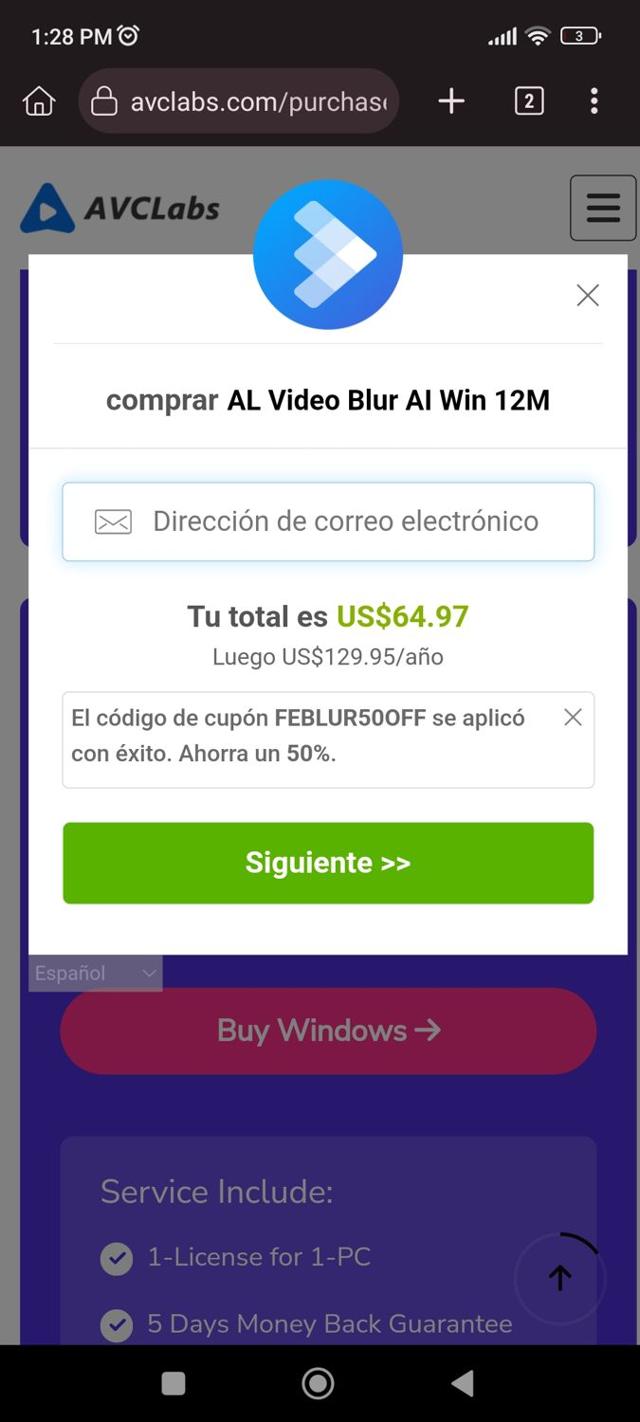 AVCLabs checkout page showing AVCLabs promo code box | Screenshot taken by SimplyCodes community member on Aug 14, 2025