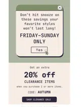 Aventura Clothing coupon verification screenshot