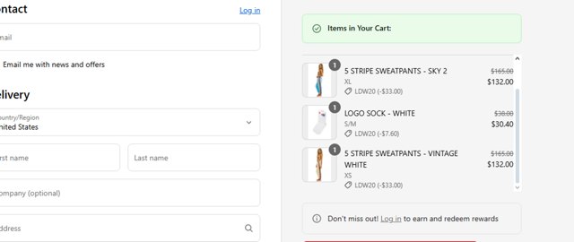 Aviator Nation checkout page showing Aviator Nation discount code box | Screenshot taken by SimplyCodes community member on Aug 28, 2025