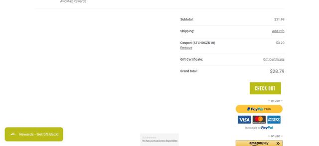AvidMax checkout page showing AvidMax coupon code box | Screenshot taken by SimplyCodes community member on Mar 3, 2021