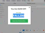 fall200 coupon verification screenshot