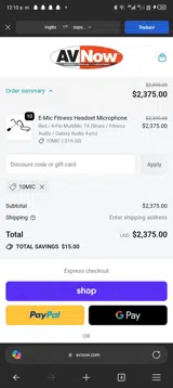 10MIC coupon verification screenshot