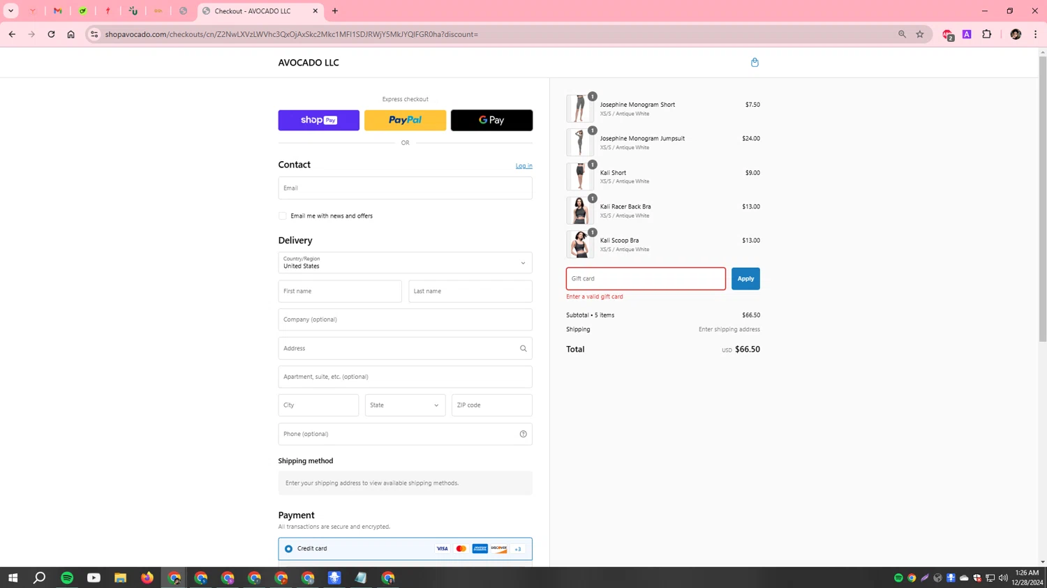 Avocado discount code screenshot showing code avosummer70 applied at Avocado checkout page. Uploaded by SimplyCodes community member Scarleth_2GGD on Dec 28, 2024