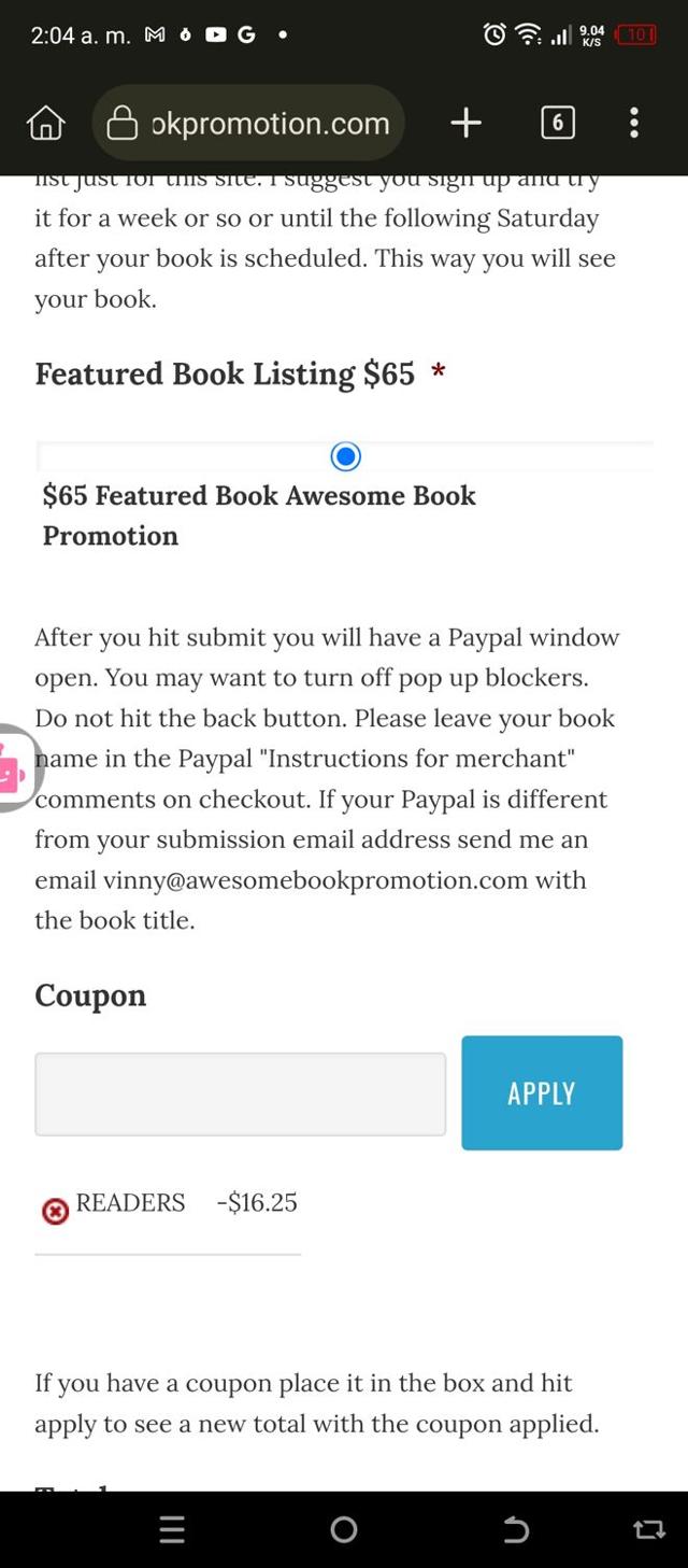 AWeber checkout page showing AWeber promo code box | Screenshot taken by SimplyCodes community member on Nov 6, 2024