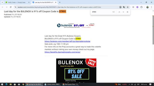 AWeber checkout page showing AWeber promo code box | Screenshot taken by SimplyCodes community member on Aug 21, 2025