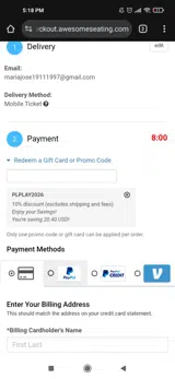 Plplay2026 coupon verification screenshot