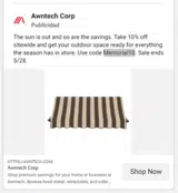 MEMORIAL10 coupon verification screenshot