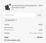 MAYA15OFF coupon verification screenshot