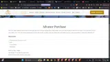 advance-purchase coupon verification screenshot