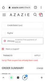 azazie online coupon