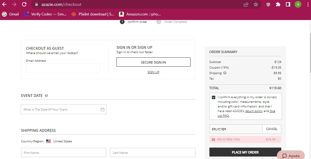 15% Off Azazie Coupon Codes | Nov 2022 | SimplyCodes