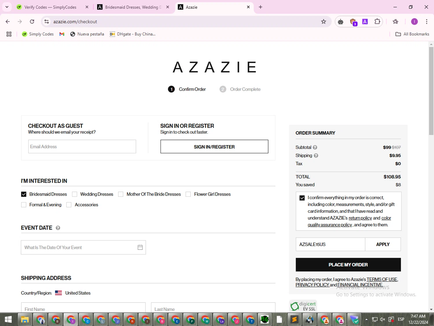 Azazie Promo Codes 10 Off December 2024