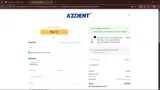 AZDENT coupon verification screenshot