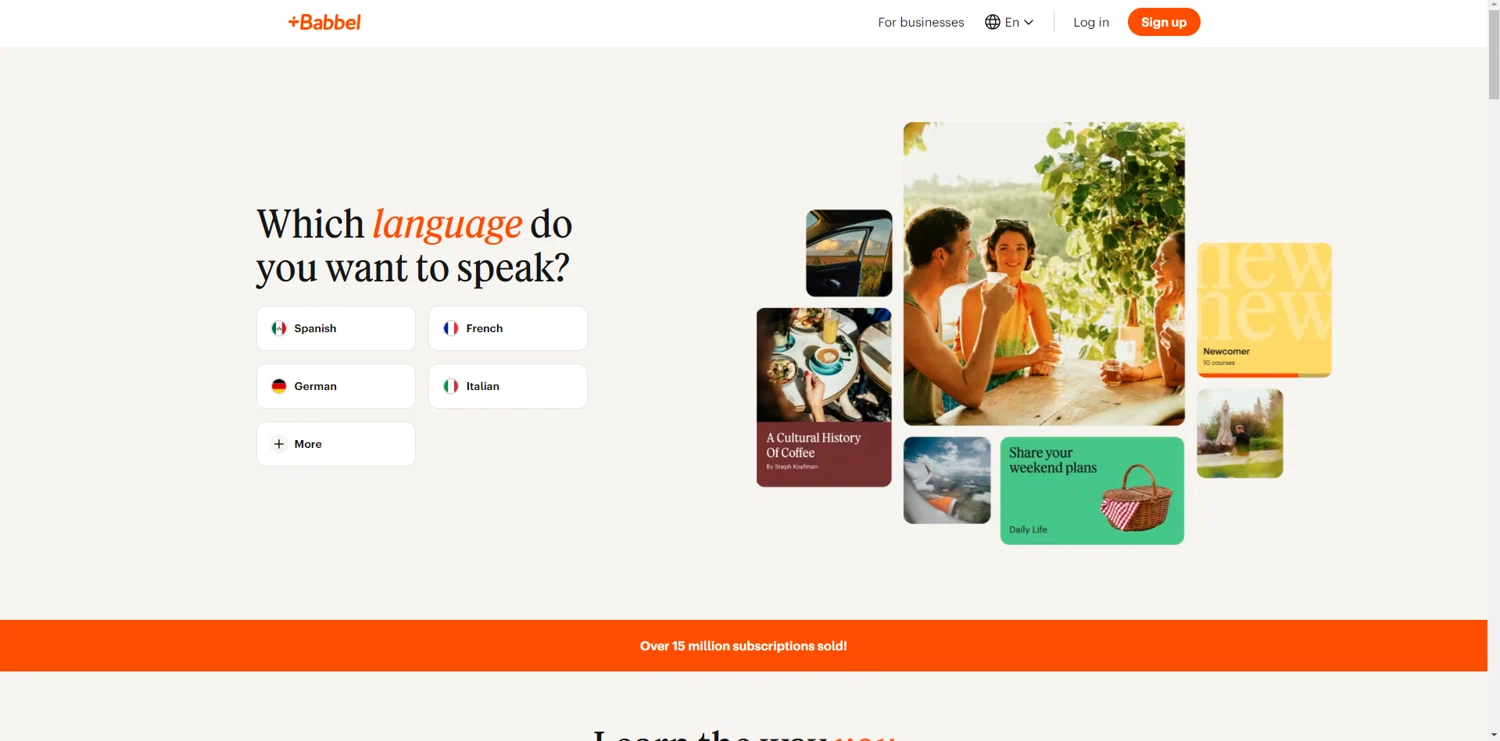 where to use Babbel promo code box