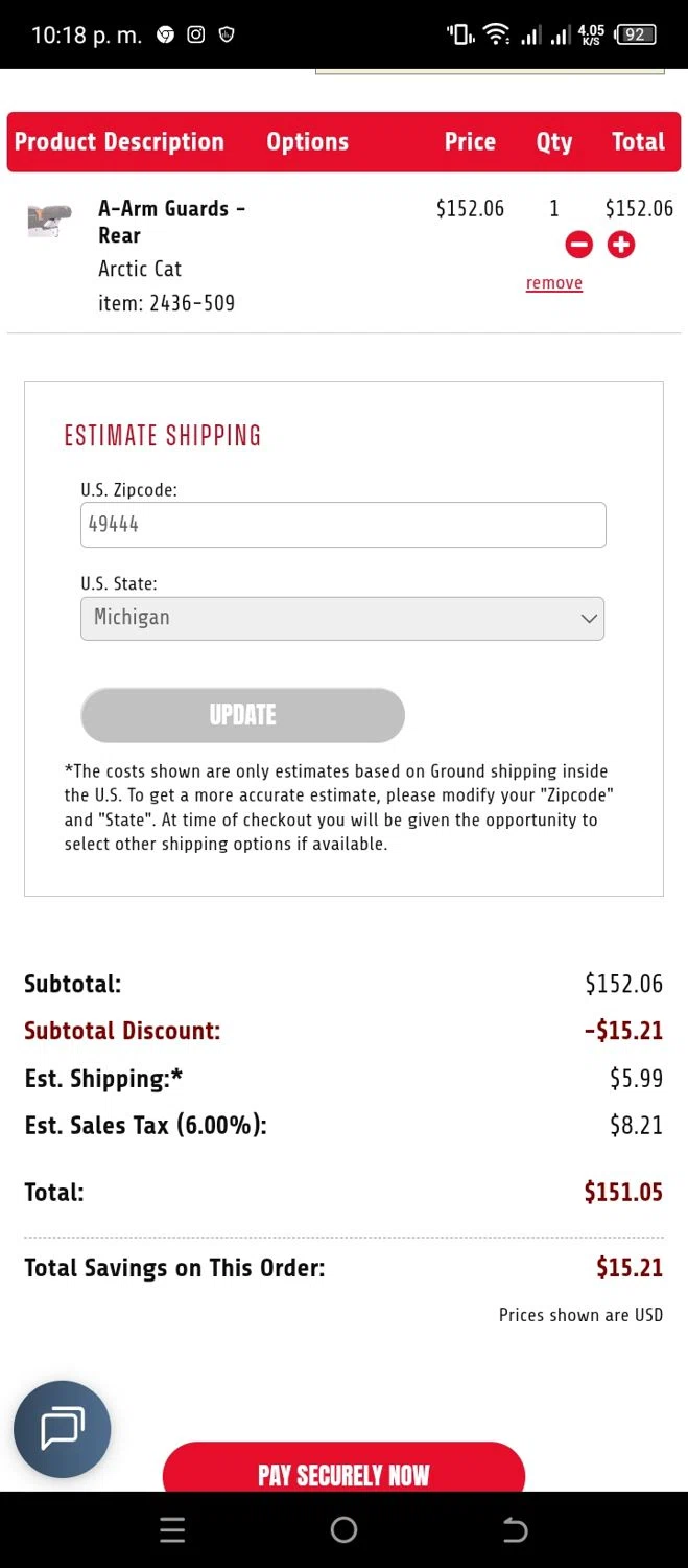 Babbitt's Online checkout page showing Babbitt's Online promo code box | Screenshot taken by SimplyCodes community member on Jan 1, 2026